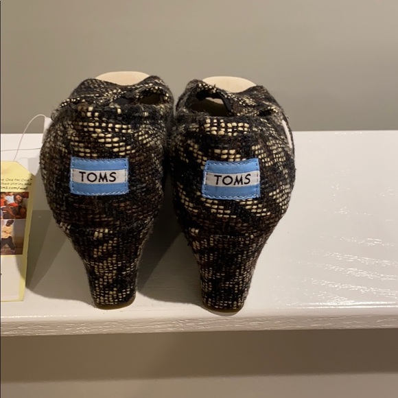 Toms Peep Toe wedge shoes - Picture 4 of 6